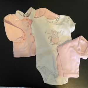 3 Piece Tea Party Set for Baby Girl